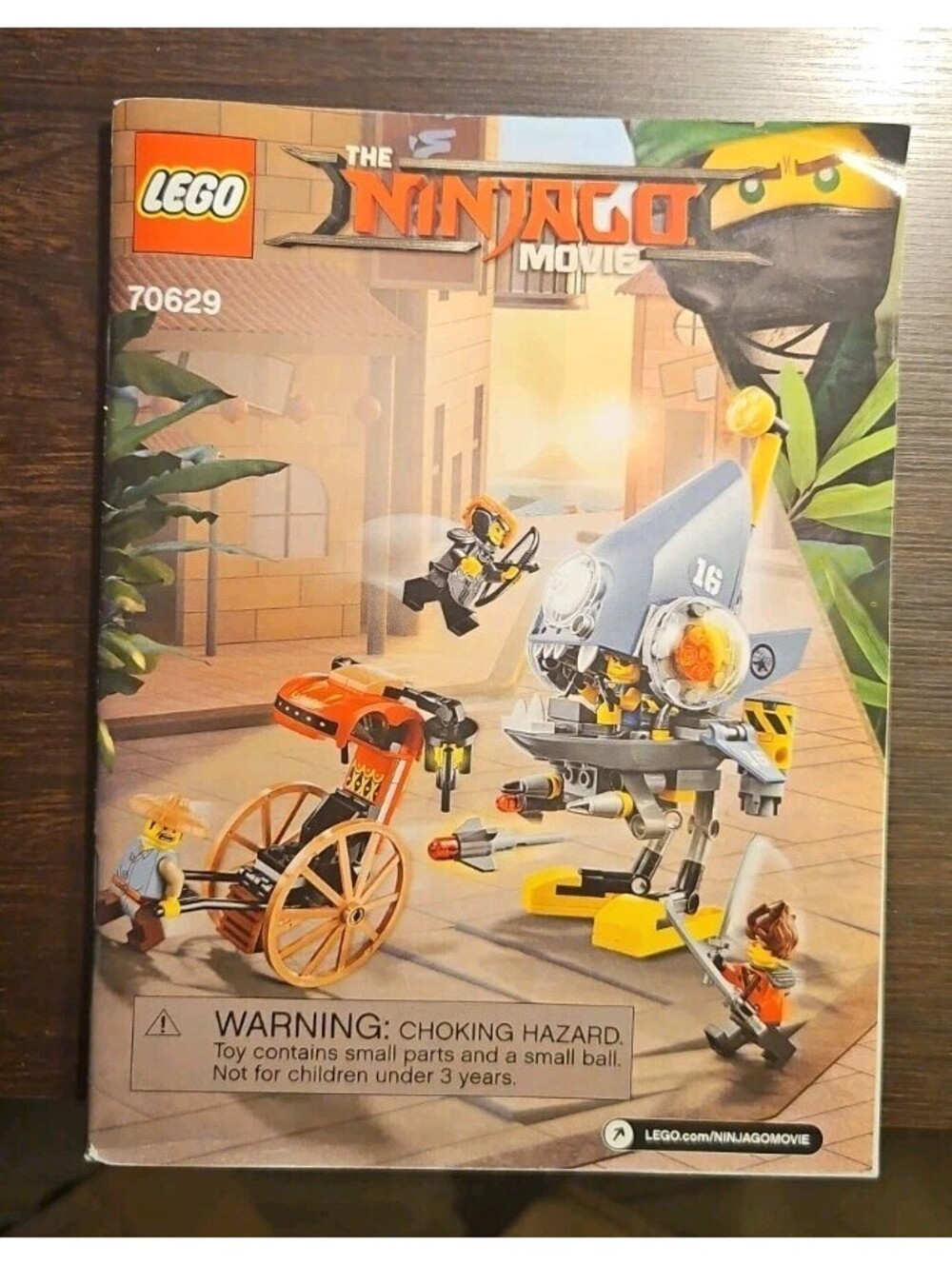 LEGO 70629 The Ninjago Movie Piranha Attack Instruction Manual ONLY Good Shape